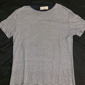 Zara 100% linen stripped top